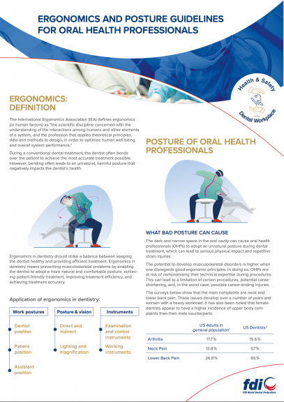 Ergonomics and posture guidelines