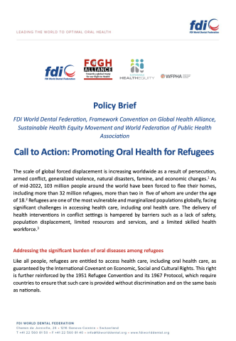 Policy brief_Promoting oral health for refugees.pdf 